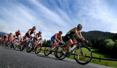 On the bikes at Kitzbuehel