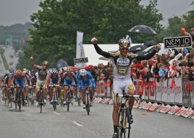 Hayden Roulston winning Denmark stage 6