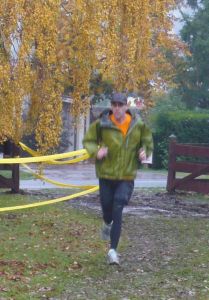 Dave coming down the finishing chute