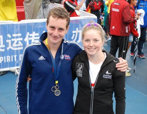 Laura Wood and Alistair Brownlee